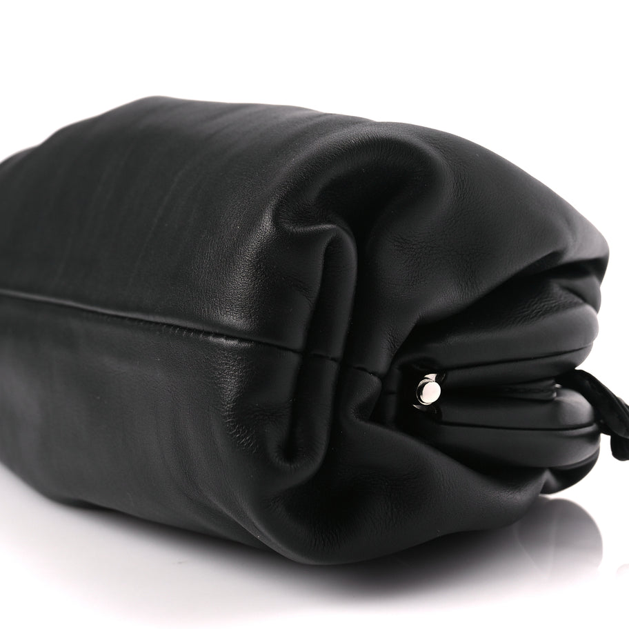 Bottega Veneta Butter Calfskin The Mini Pouch Black Image 8