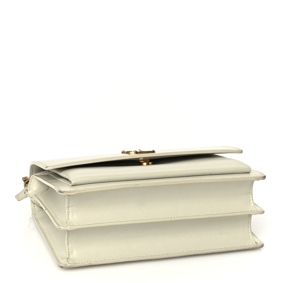 Saint Laurent Calfskin Medium Monogram Sunset  Crema Soft Image 3