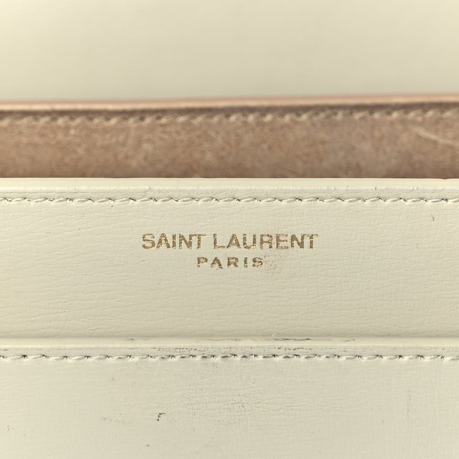 Saint Laurent Calfskin Medium Monogram Sunset  Crema Soft Image 5