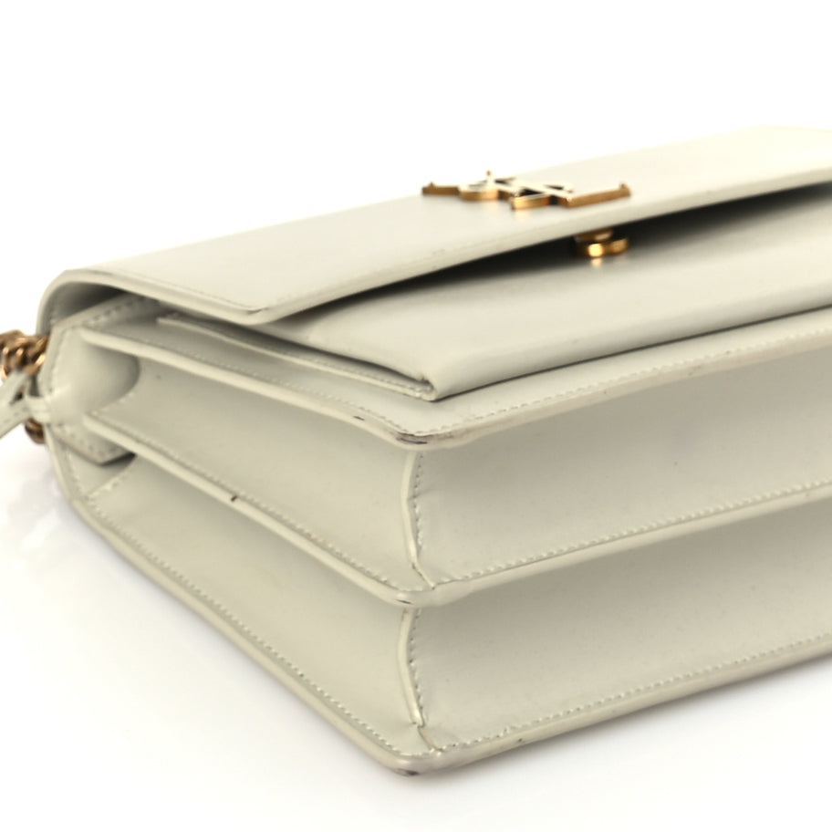 Saint Laurent Calfskin Medium Monogram Sunset  Crema Soft Image 7