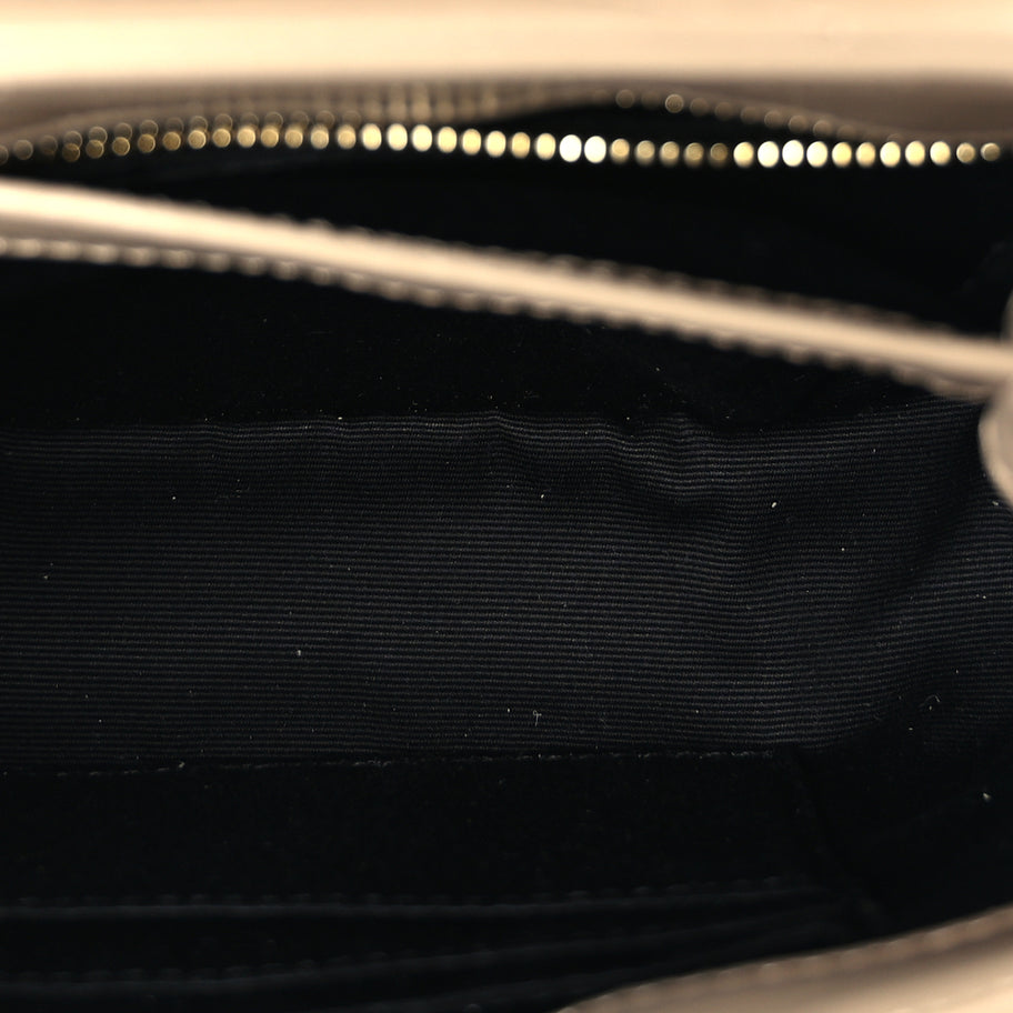 Saint Laurent Calfskin Y Quilted Monogram Toy Loulou Crossbody Bag Dark Beige Image 4