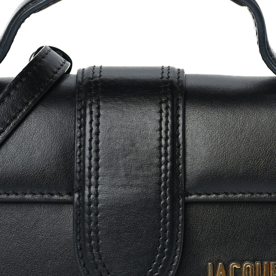 Jacquemus Smooth Calfskin Le Bambino Black Image 6
