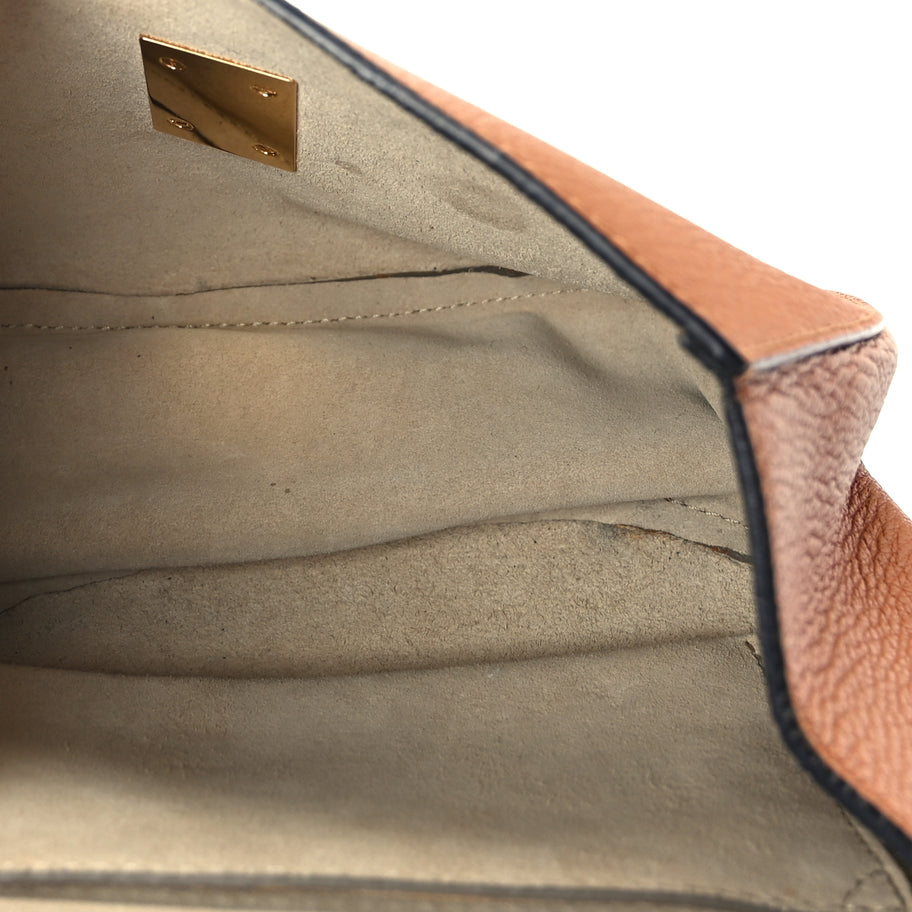 Chloe Grained Lambskin Mini Drew Shoulder Bag  Caramel Image 4