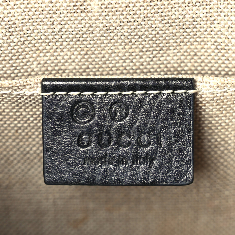 Gucci Dollar Calfskin Small Interlocking G Shoulder Bag Black Image 5