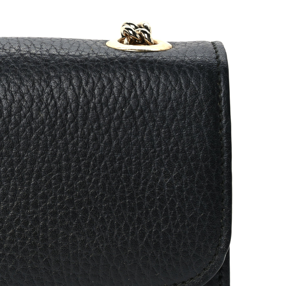 Gucci Dollar Calfskin Small Interlocking G Shoulder Bag Black Image 6