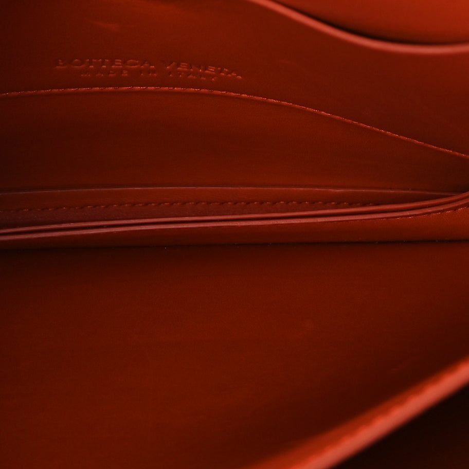 Bottega Veneta Calfskin Mount Envelope Bag Maple Image 4