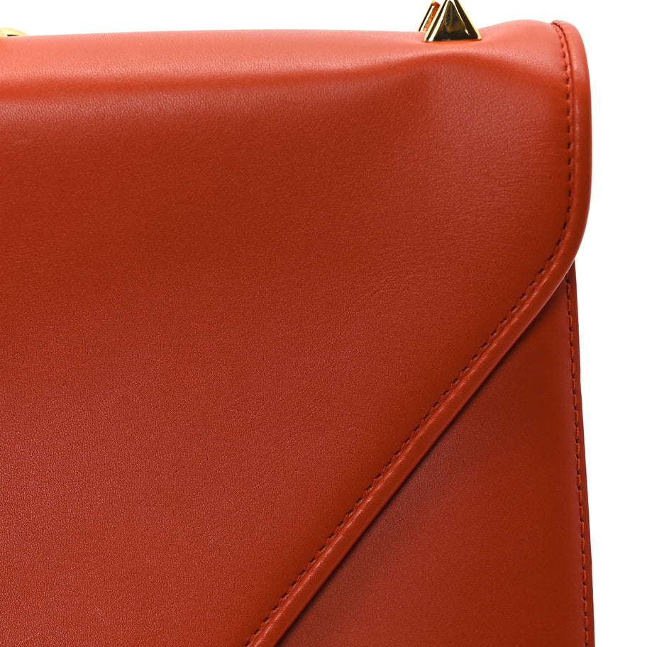 Bottega Veneta Calfskin Mount Envelope Bag Maple Image 6
