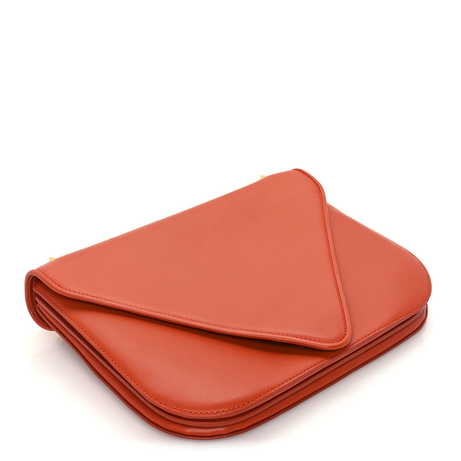 Bottega Veneta Calfskin Mount Envelope Bag Maple Image 7