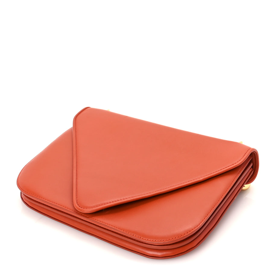 Bottega Veneta Calfskin Mount Envelope Bag Maple Image 8