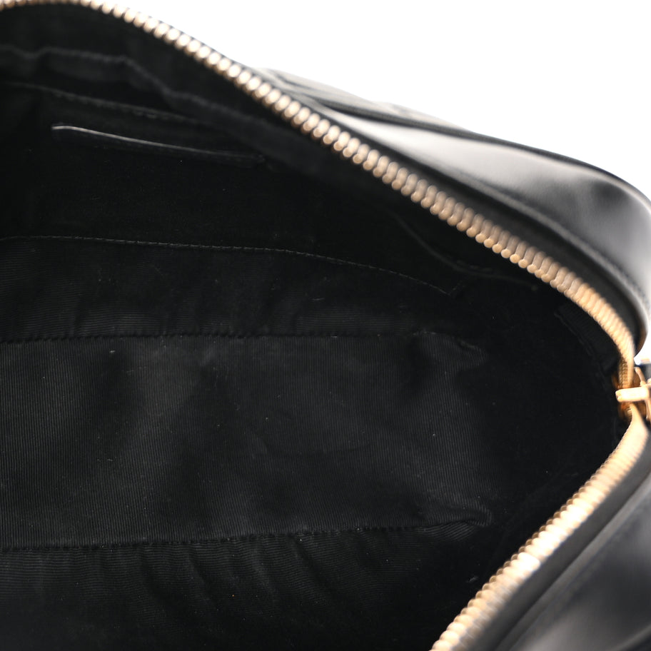 Saint Laurent Calfskin Matelasse Monogram Lou Camera Bag  Black Image 4