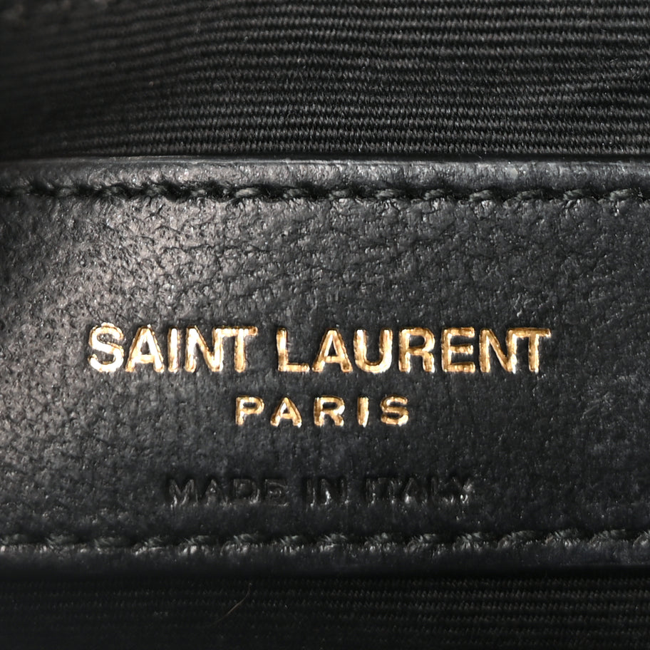 Saint Laurent Calfskin Matelasse Monogram Lou Camera Bag  Black Image 5