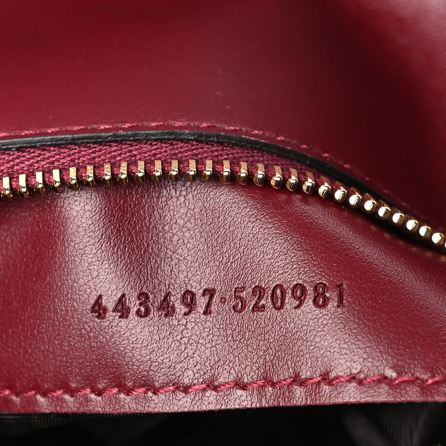 Gucci Calfskin Matelasse Small GG Marmont Shoulder Bag  Rosso Ancora Image 6