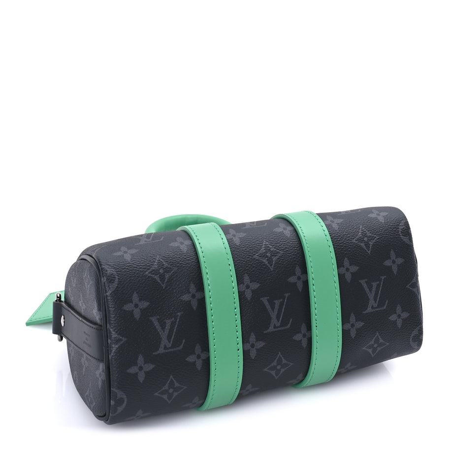 Louis Vuitton Monogram Eclipse Keepall Bandouliere 25 Minty Green Minty Green Image 3