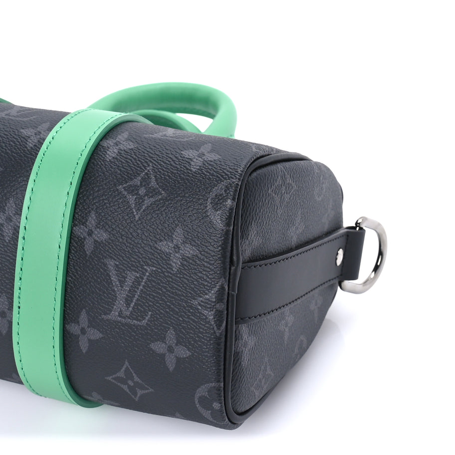 Louis Vuitton Monogram Eclipse Keepall Bandouliere 25 Minty Green Minty Green Image 8