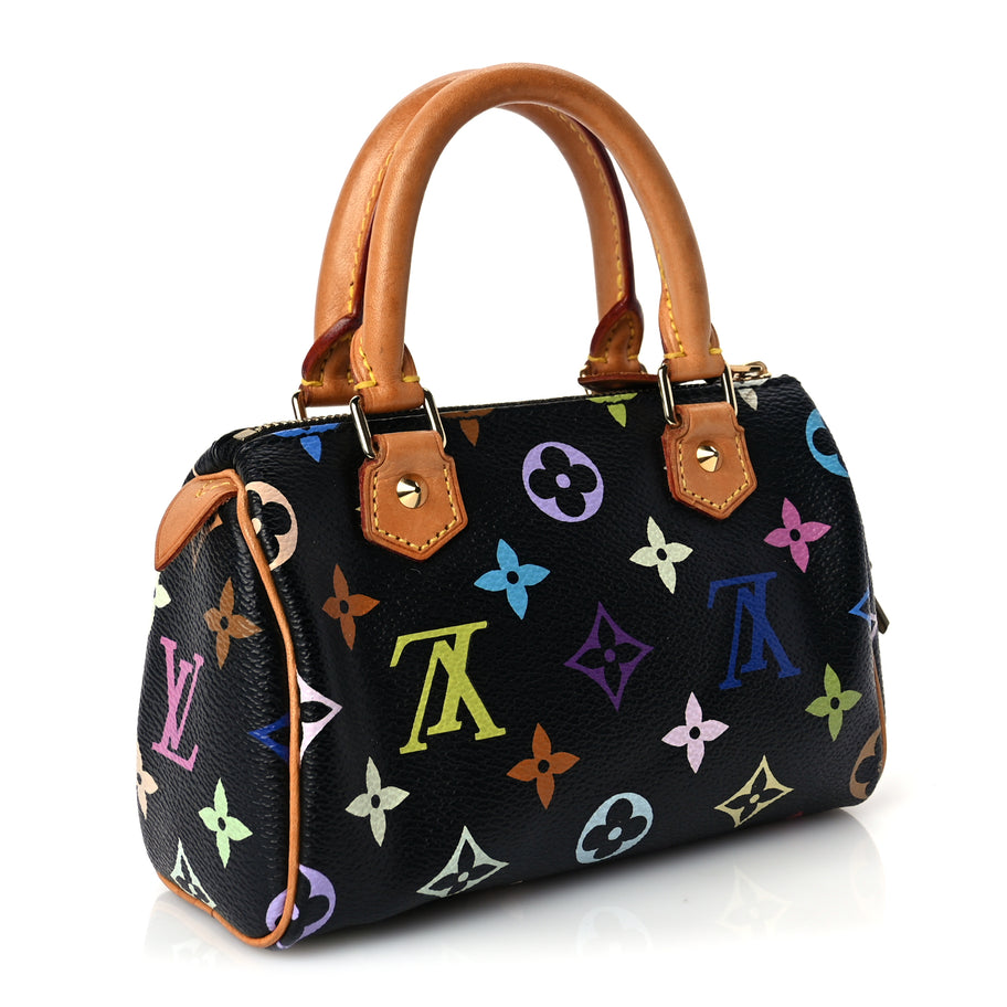 Louis Vuitton Monogram Multicolor Mini Sac HL Speedy Black Image 2