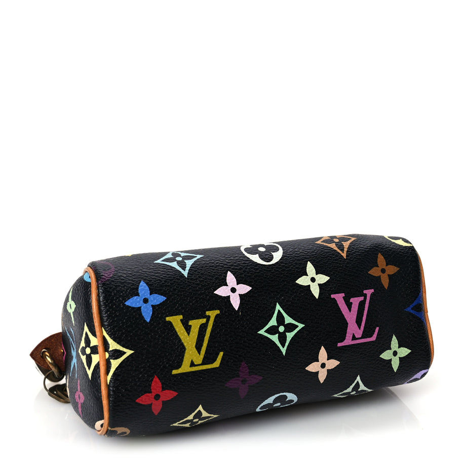 Louis Vuitton Monogram Multicolor Mini Sac HL Speedy Black Image 3