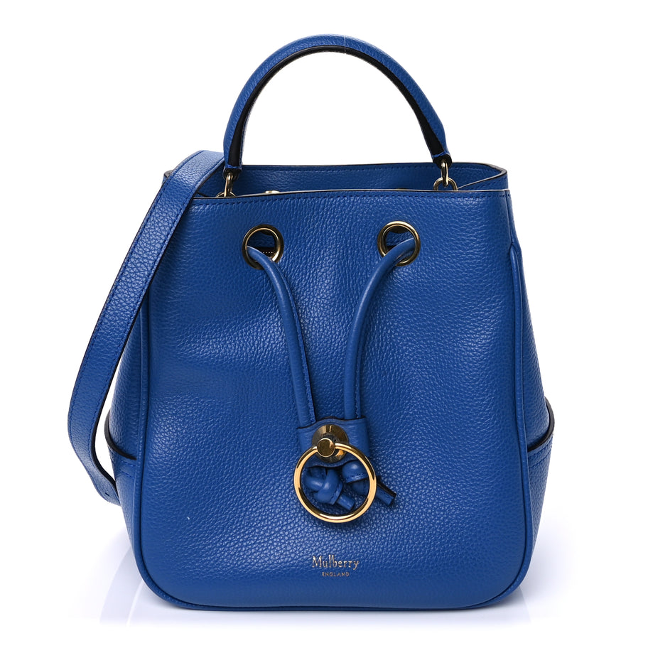 Mulberry Small Classic Grain Small Hampstead  Porcelain Blue Image 1