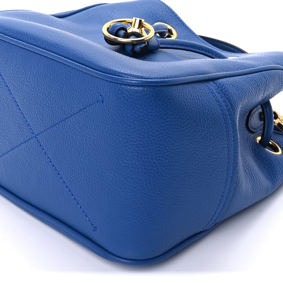 Mulberry Small Classic Grain Small Hampstead  Porcelain Blue Image 8