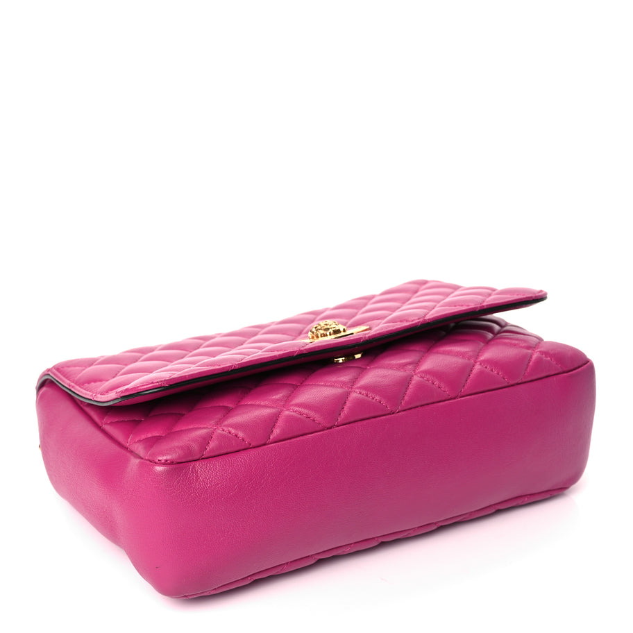 Versace Nappa Quilted Medusa Chain Crossbody Pink Image 3