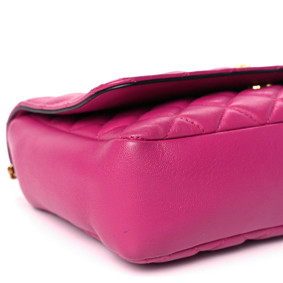Versace Nappa Quilted Medusa Chain Crossbody Pink Image 7