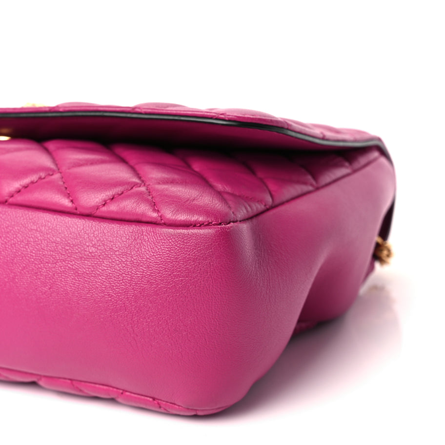 Versace Nappa Quilted Medusa Chain Crossbody Pink Image 8