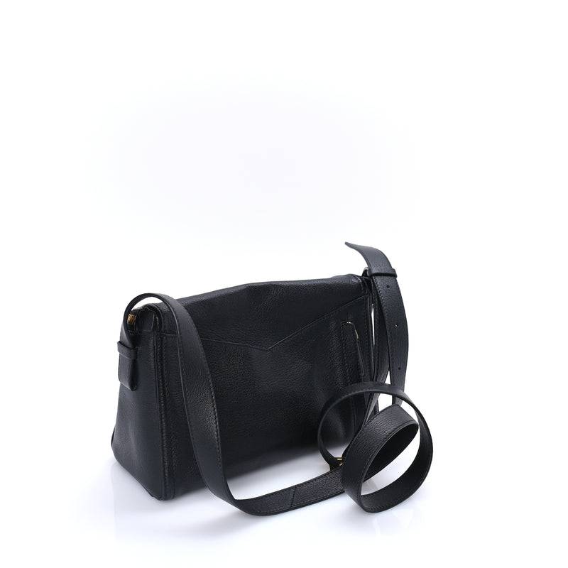  MCM Goatskin Diamant 3D Shoulder Bag  Black