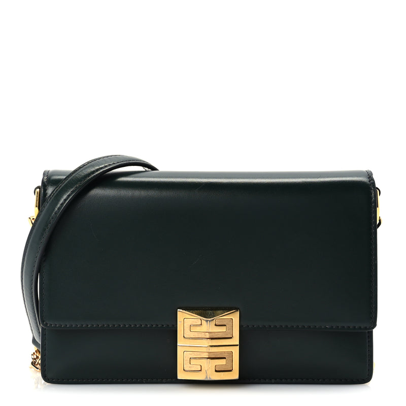  Givenchy Calfskin Small 4G Chain Shoulder Bag Green