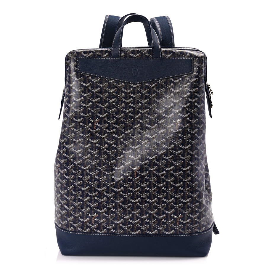 Goyard Goyardine Calfskin Cisalpin Backpack Navy Image 1