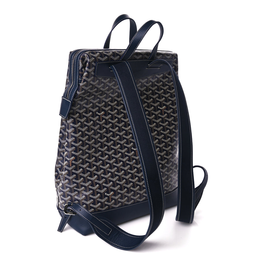 Goyard Goyardine Calfskin Cisalpin Backpack Navy Image 2