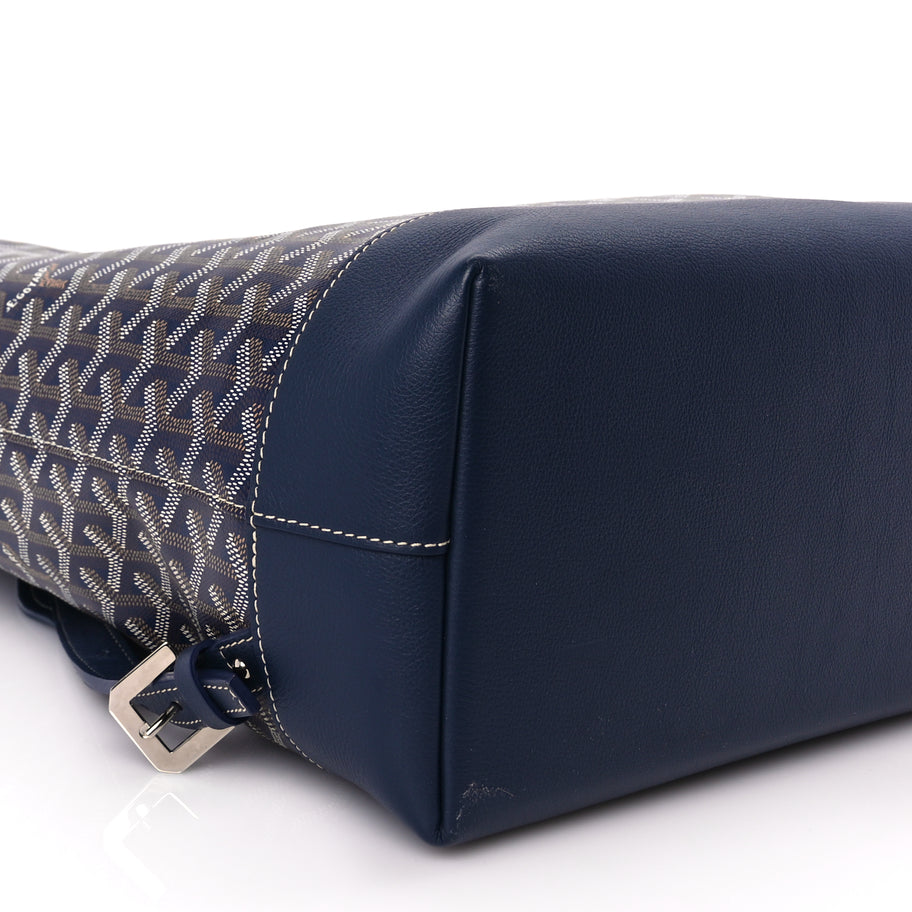 Goyard Goyardine Calfskin Cisalpin Backpack Navy Image 7