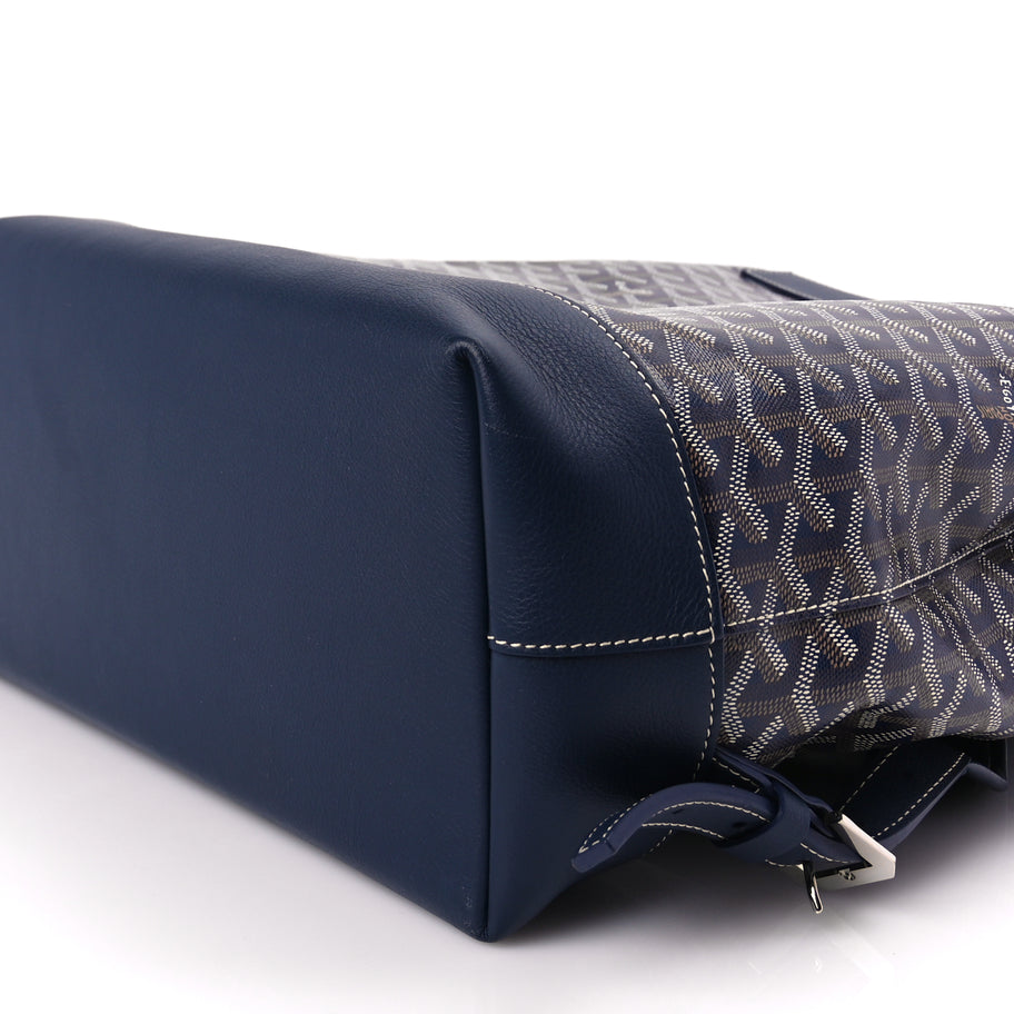 Goyard Goyardine Calfskin Cisalpin Backpack Navy Image 8