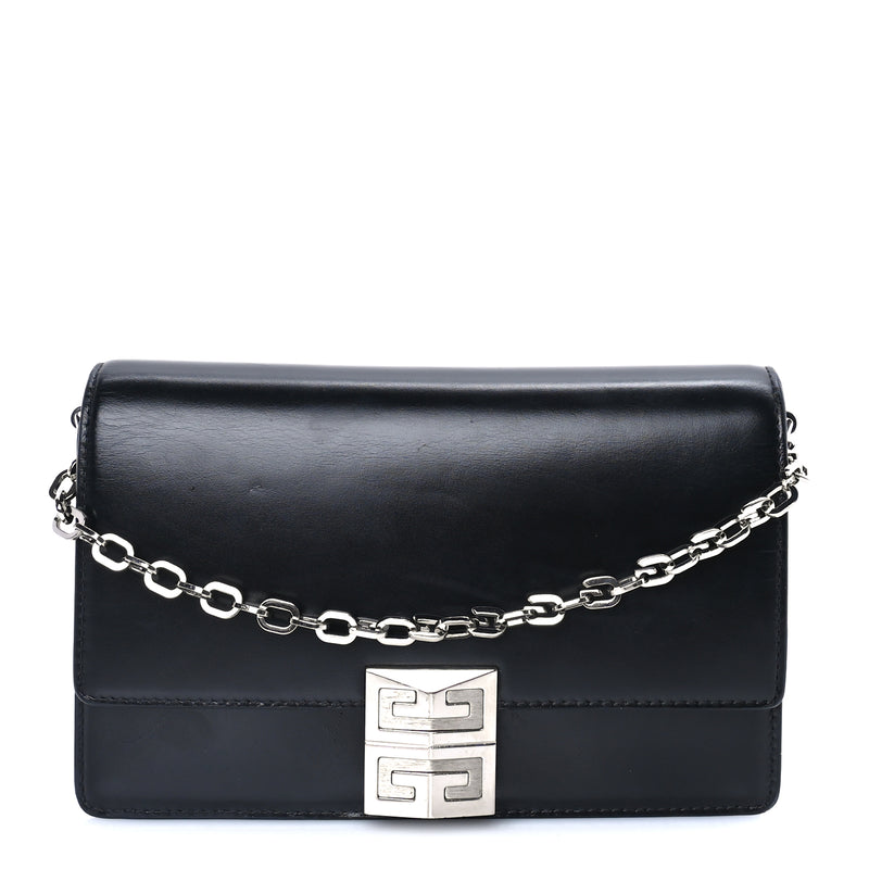  Givenchy Calfskin Small 4G Chain Shoulder Bag  Black
