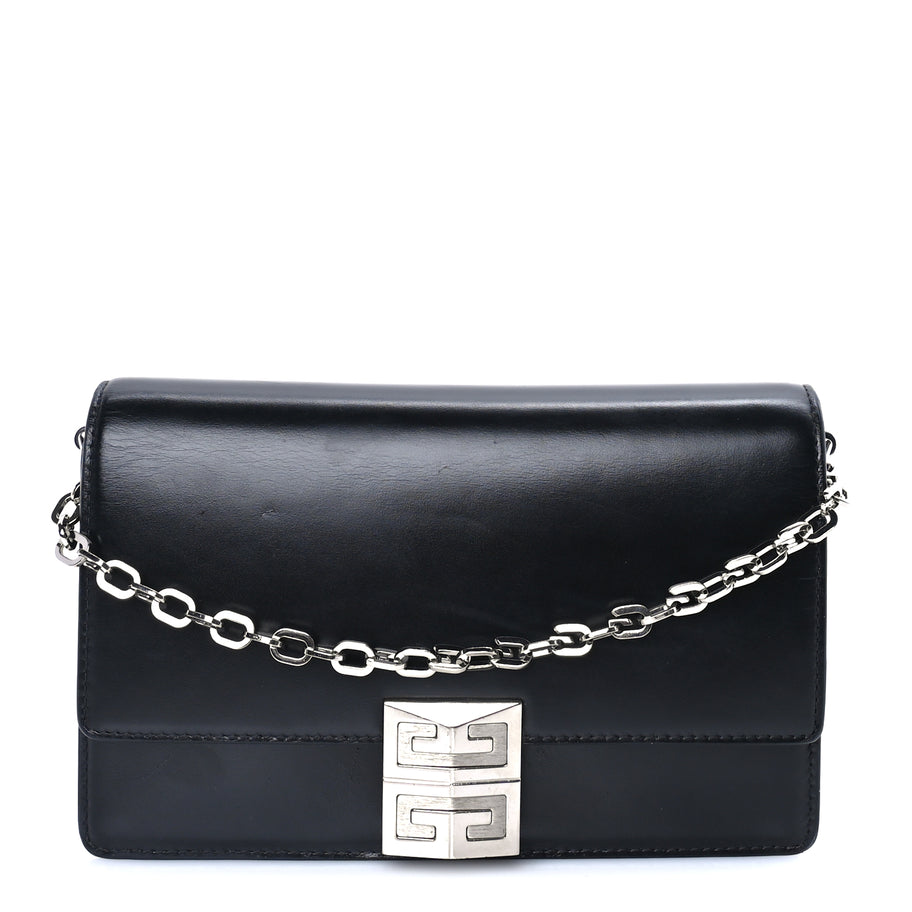Givenchy Calfskin Small 4G Chain Shoulder Bag  Black Image 1