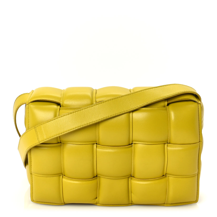 Bottega Veneta Nappa Maxi Intreccio Padded Cassette Crossbody Bag  Buttercup Image 1