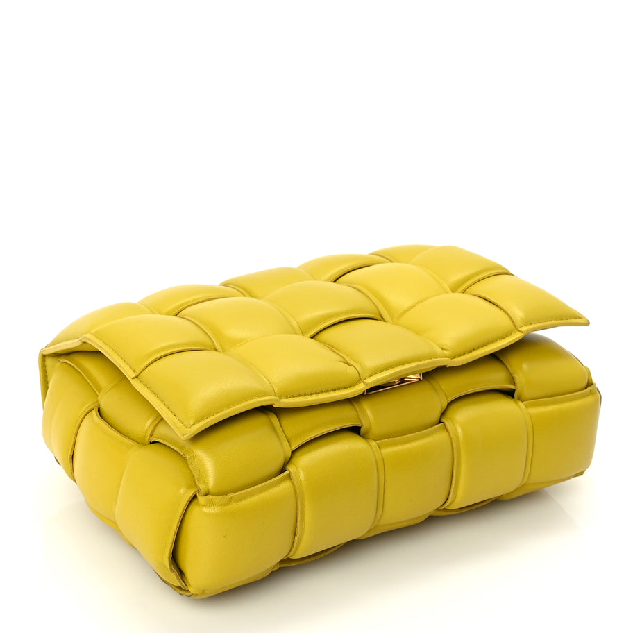 Bottega Veneta Nappa Maxi Intreccio Padded Cassette Crossbody Bag  Buttercup Image 3