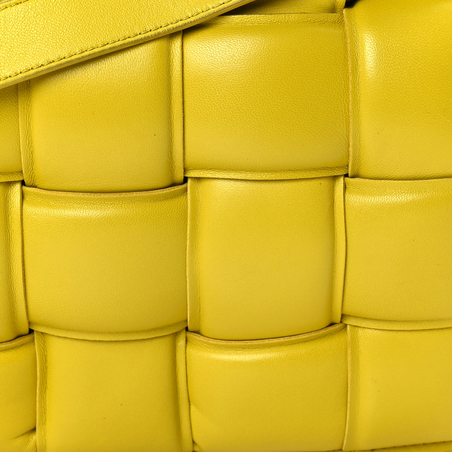 Bottega Veneta Nappa Maxi Intreccio Padded Cassette Crossbody Bag  Buttercup Image 6
