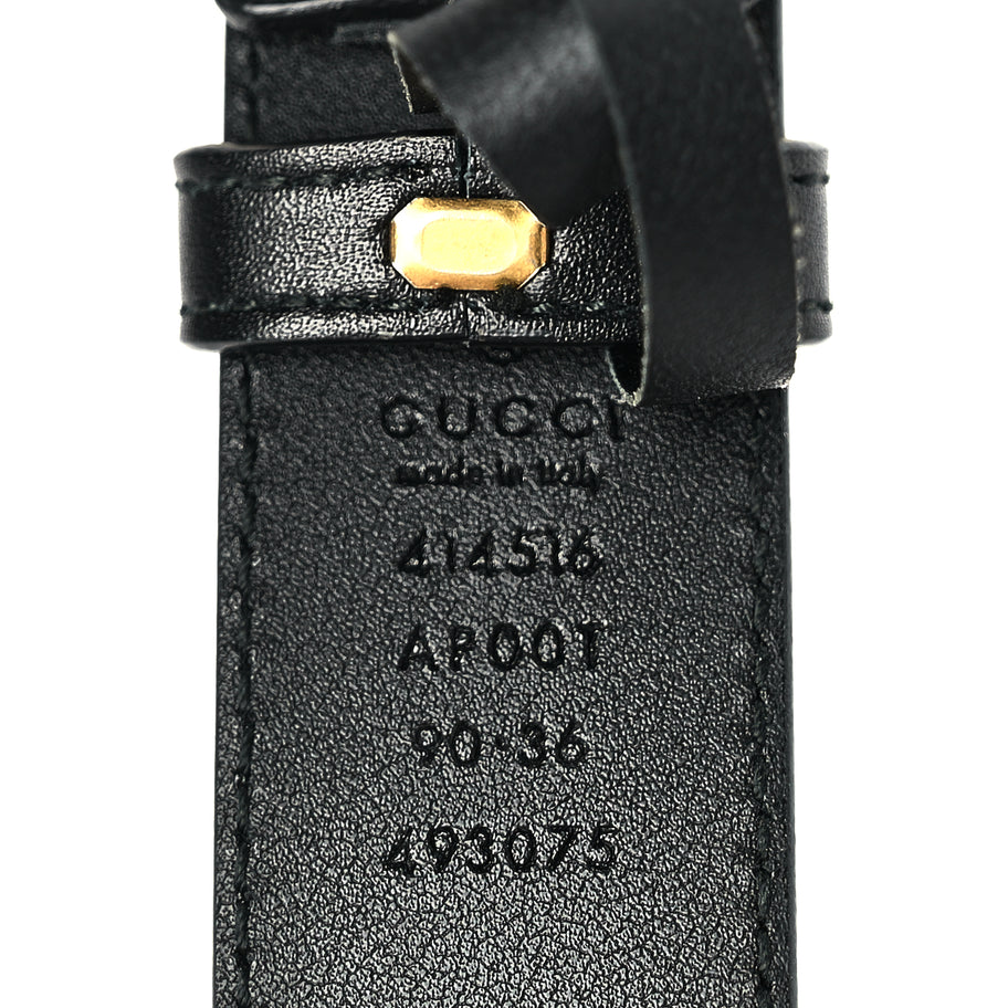 Gucci Calfskin Double G 30mm Belt 90 36 Black Image 3