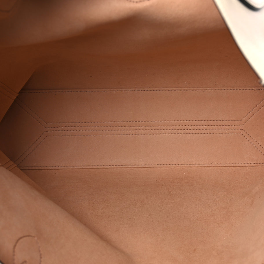 Gucci New Sakai Calfskin Lux Medium Dahlia Tote  Mystic White Image 5