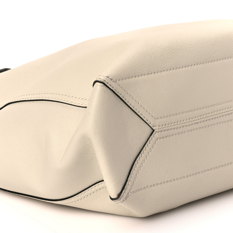 Gucci New Sakai Calfskin Lux Medium Dahlia Tote  Mystic White Image 9