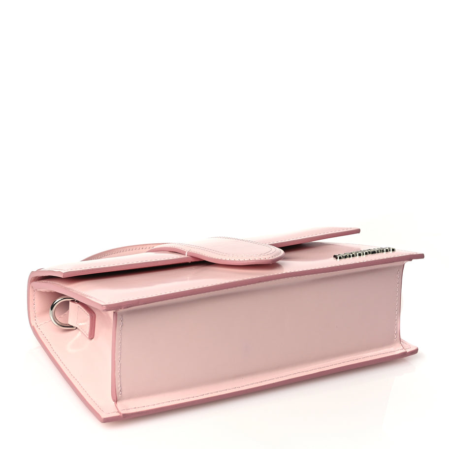 Jacquemus Glazed Calfskin Le Grand Bambino Pink Image 3
