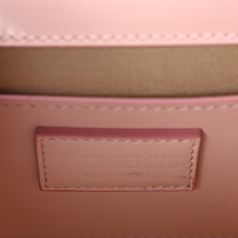 Jacquemus Glazed Calfskin Le Grand Bambino Pink Image 5