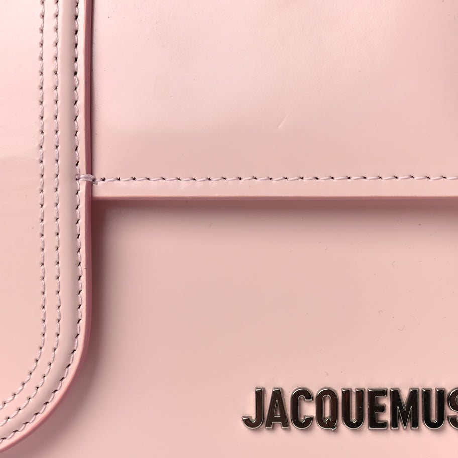 Jacquemus Glazed Calfskin Le Grand Bambino Pink Image 6