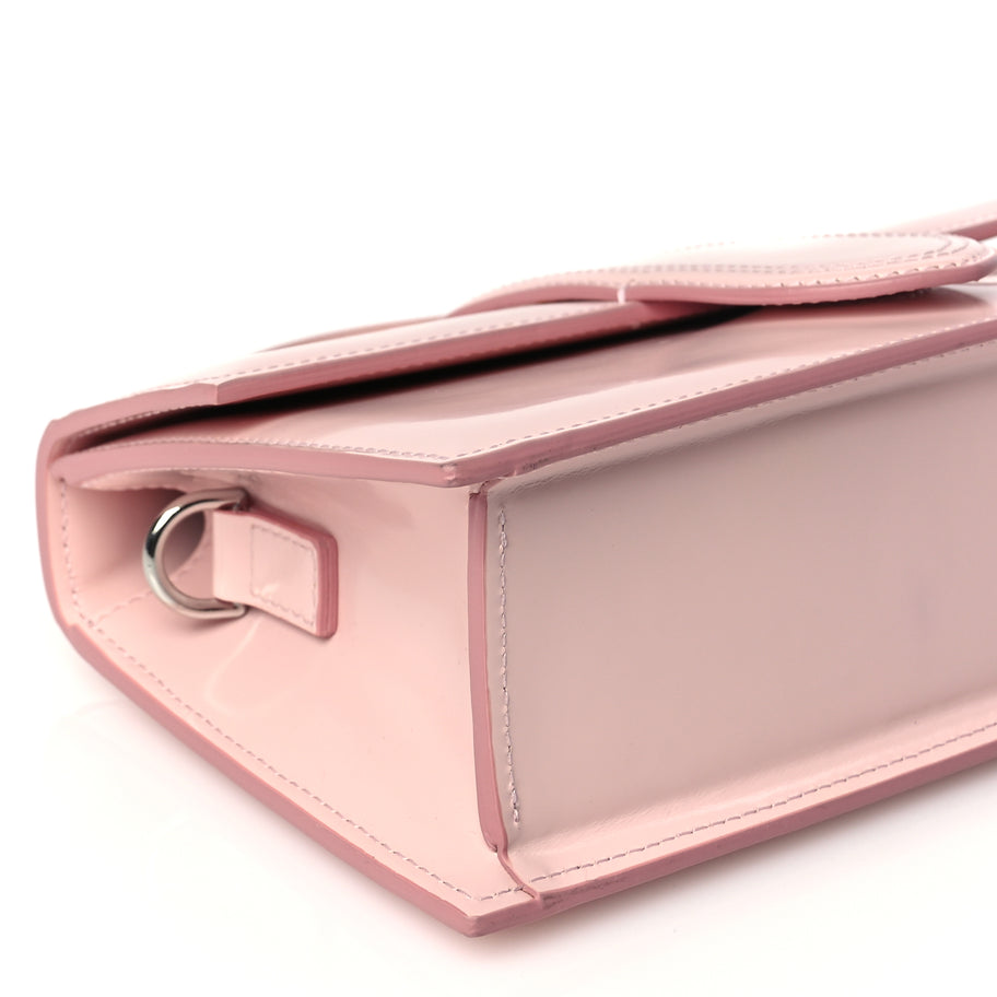 Jacquemus Glazed Calfskin Le Grand Bambino Pink Image 7