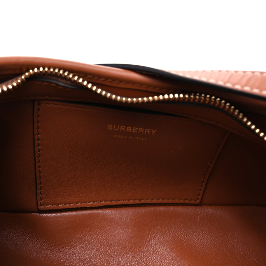 Burberry E-Canvas Vintage Check Sling Buckle Bag Briar Brown Image 4