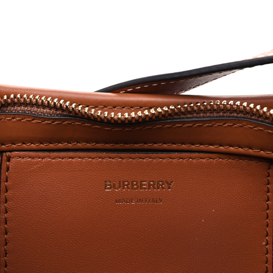 Burberry E-Canvas Vintage Check Sling Buckle Bag Briar Brown Image 5