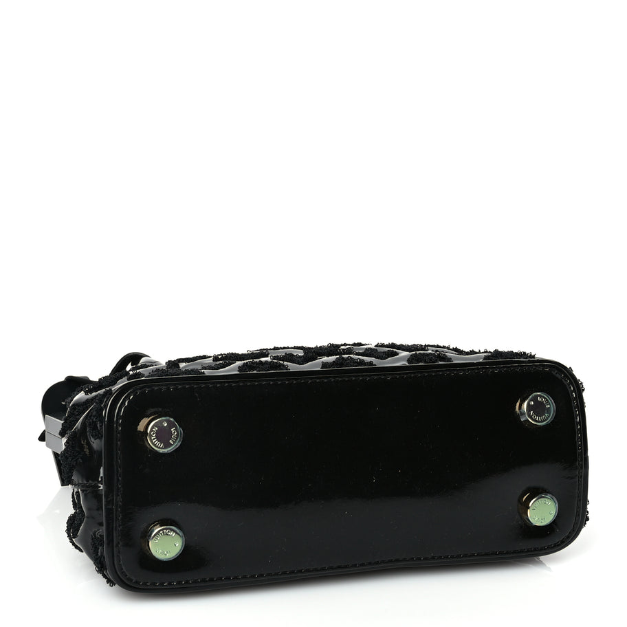 Louis Vuitton Patent Lambskin Fascination Lockit BB Frame Black Image 3