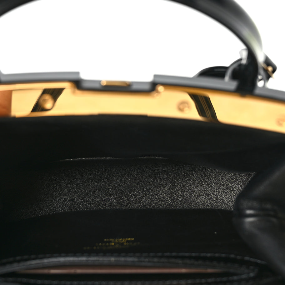 Louis Vuitton Patent Lambskin Fascination Lockit BB Frame Black Image 4