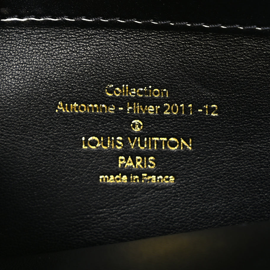 Louis Vuitton Patent Lambskin Fascination Lockit BB Frame Black Image 5