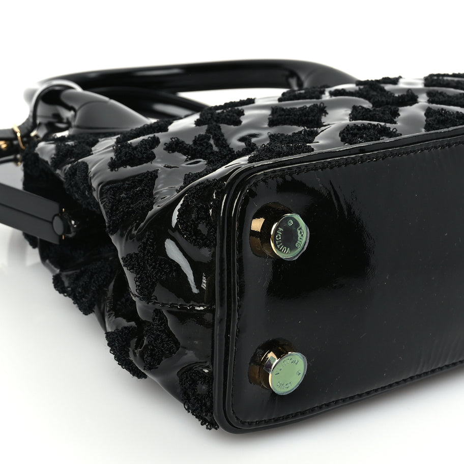 Louis Vuitton Patent Lambskin Fascination Lockit BB Frame Black Image 7