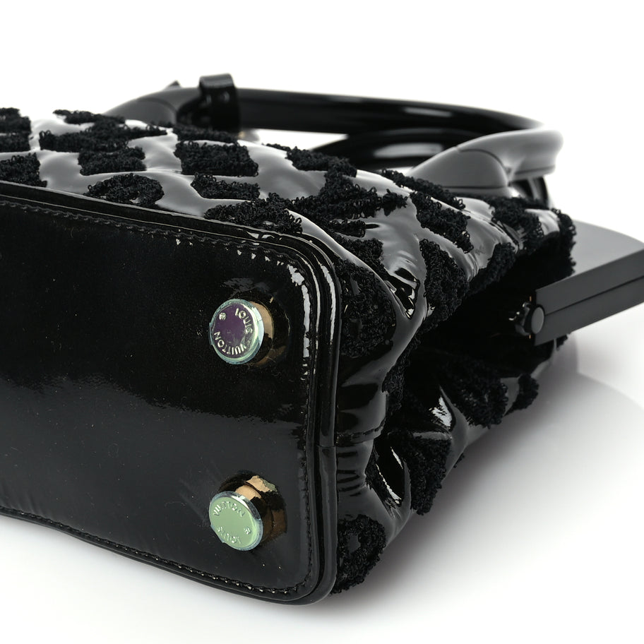 Louis Vuitton Patent Lambskin Fascination Lockit BB Frame Black Image 8